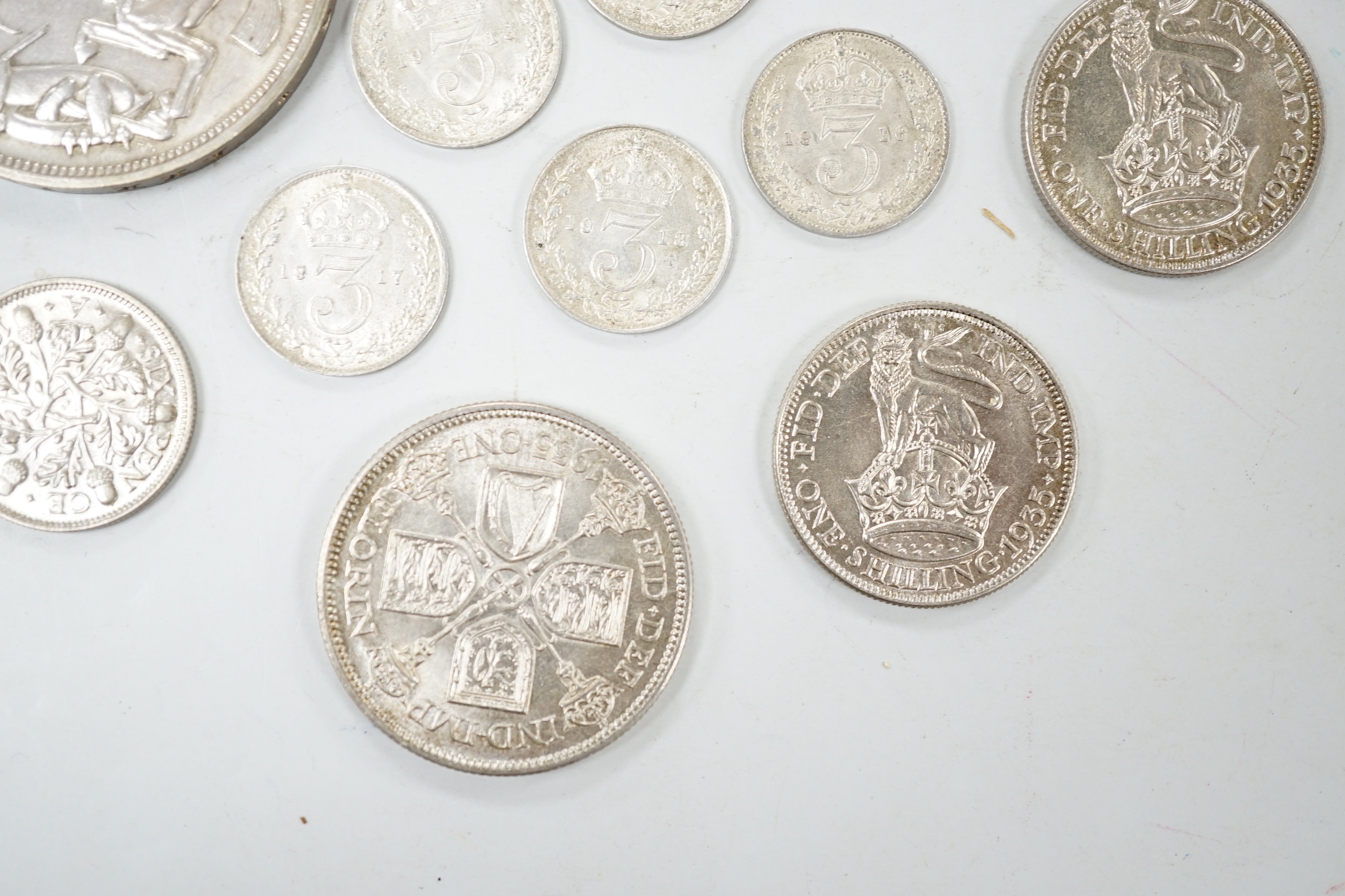 George V silver coins (18)